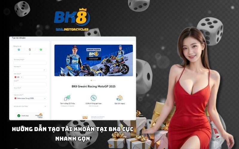 Chỉ vài bước đơn giản là anh em có tài khoản tại Nhà cái BK8 để bắt đầu cá cược ngay Chỉ vài bước đơn giản là anh em có tài khoản tại Nhà cái BK8 để bắt đầu cá cược ngay